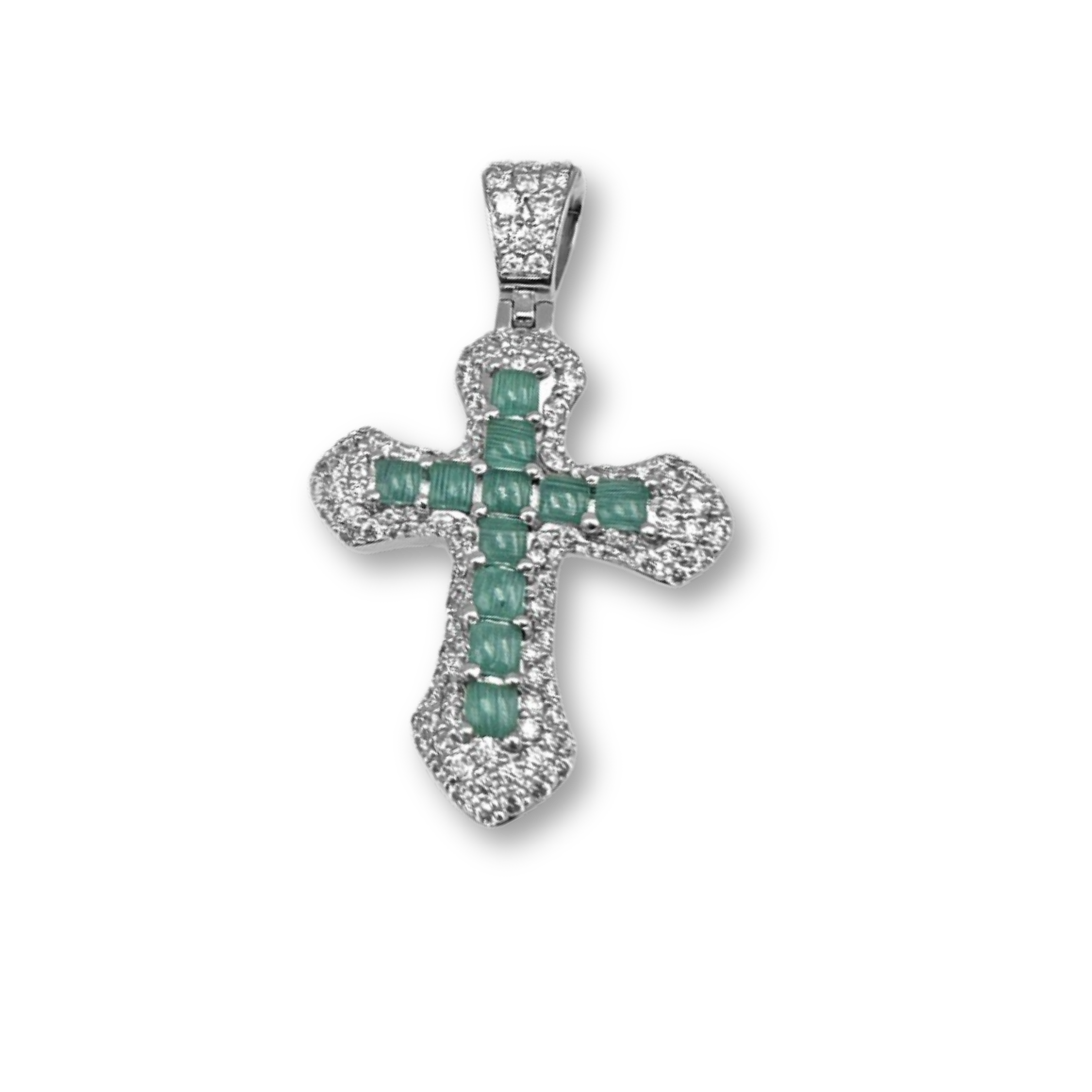 Jezus Kruis | Zilver met steentjes