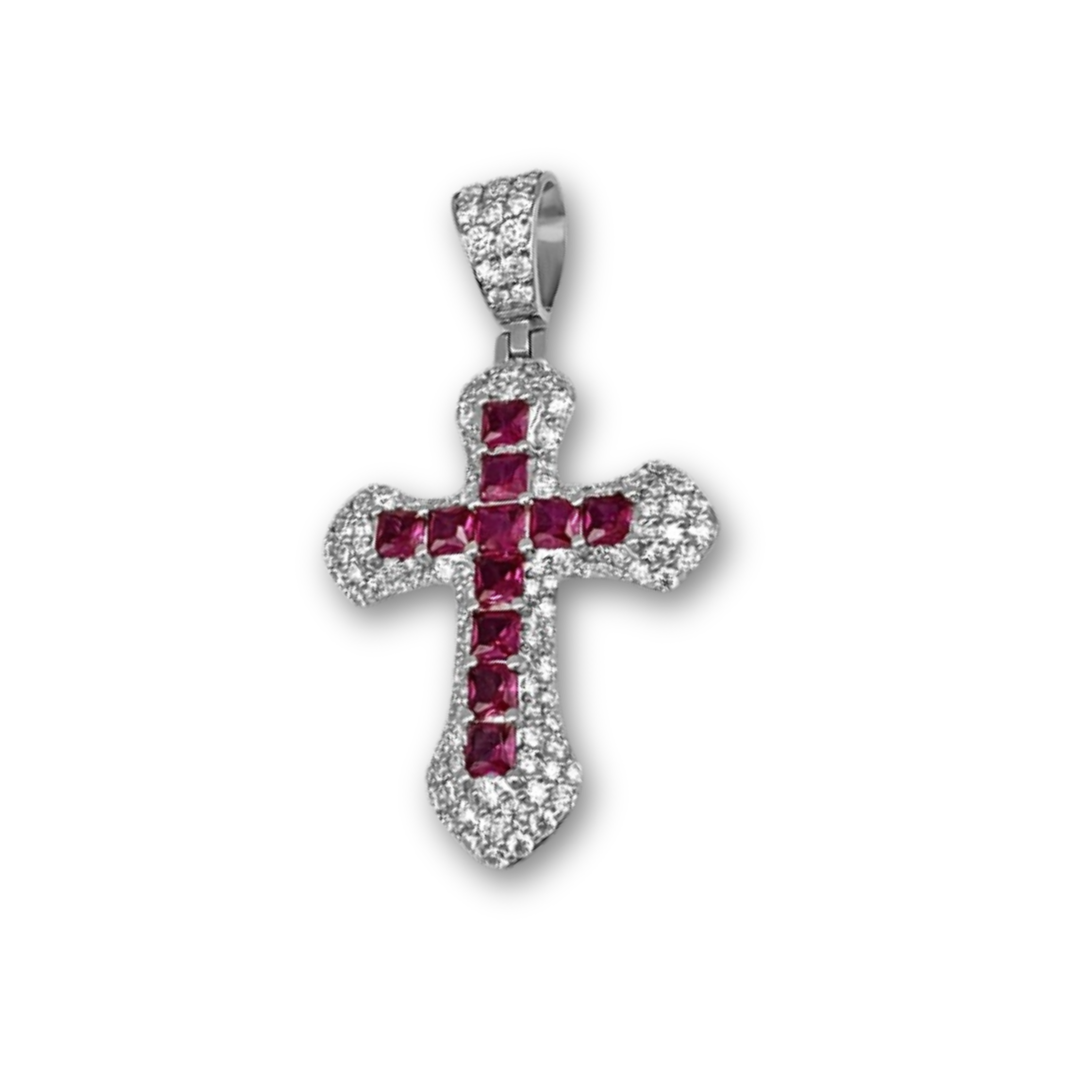 Jezus Kruis | Zilver met steentjes