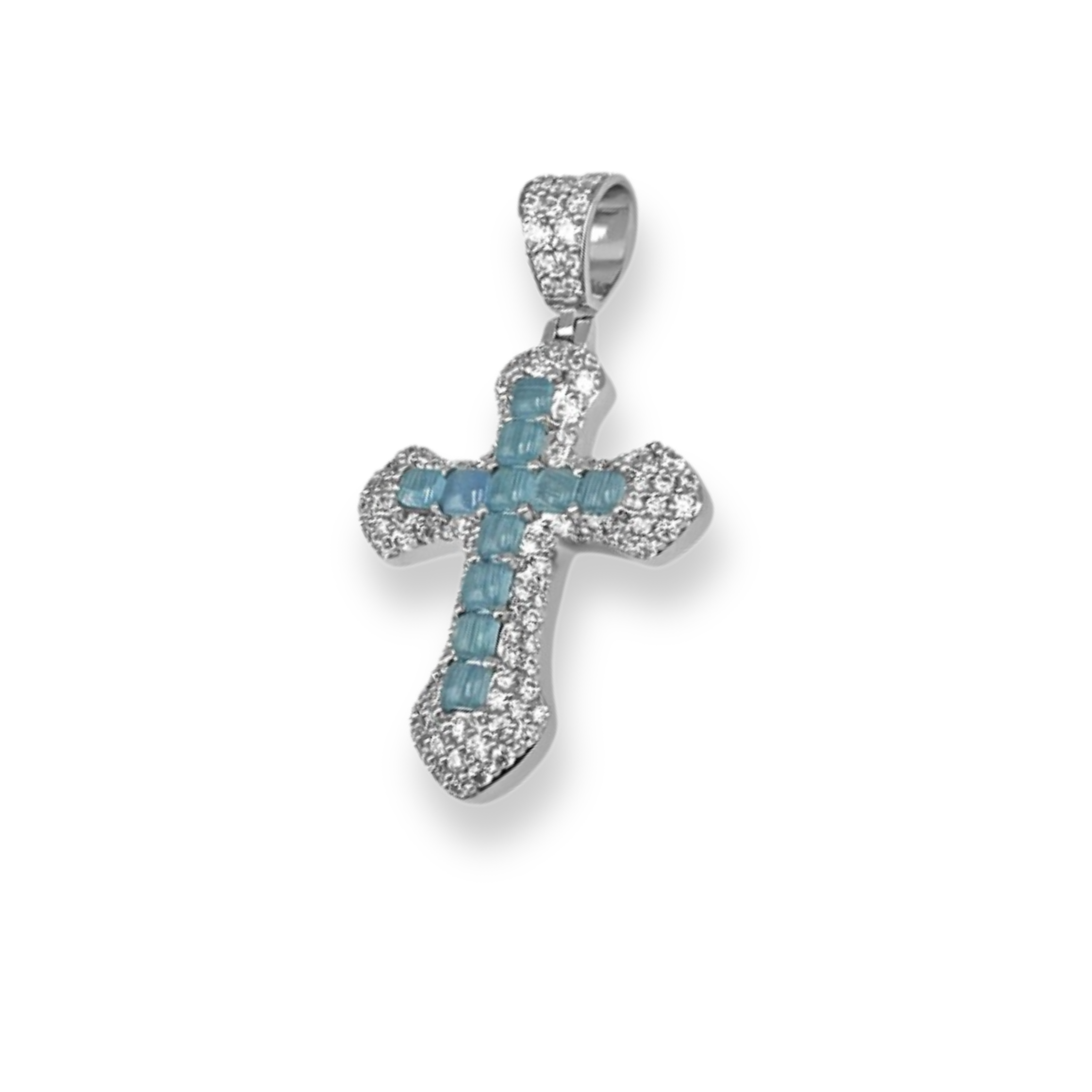 Jezus Kruis | Zilver met steentjes