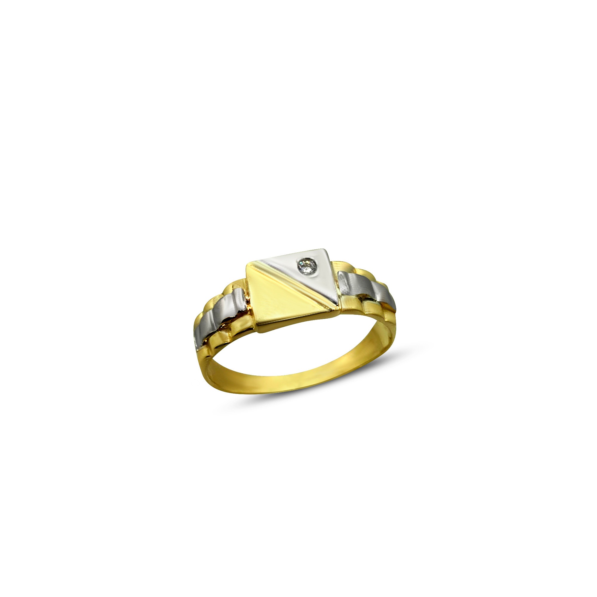 pariteit Vooraf Haast je Ring met 1 witte saffier – Adam Juwelier