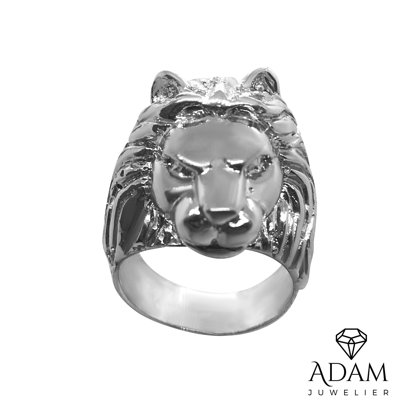 Kalksteen Broederschap Voorganger Leeuw kop zilver – Adam Juwelier