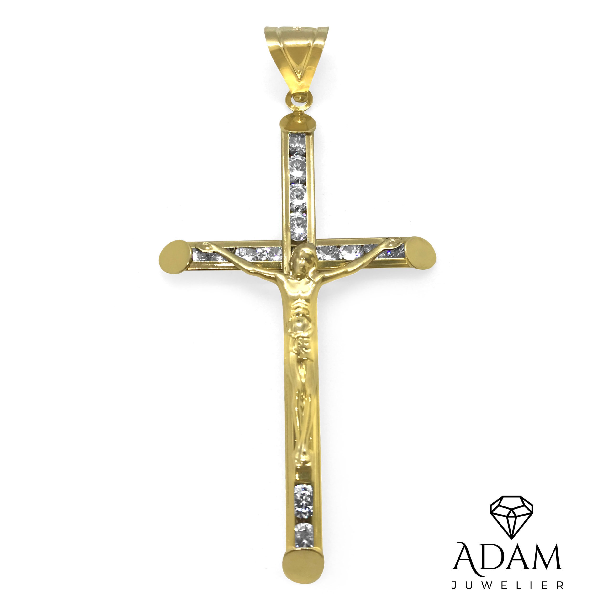 Verdeel Relatie Sprong Kruis Jezus goud – Adam Juwelier