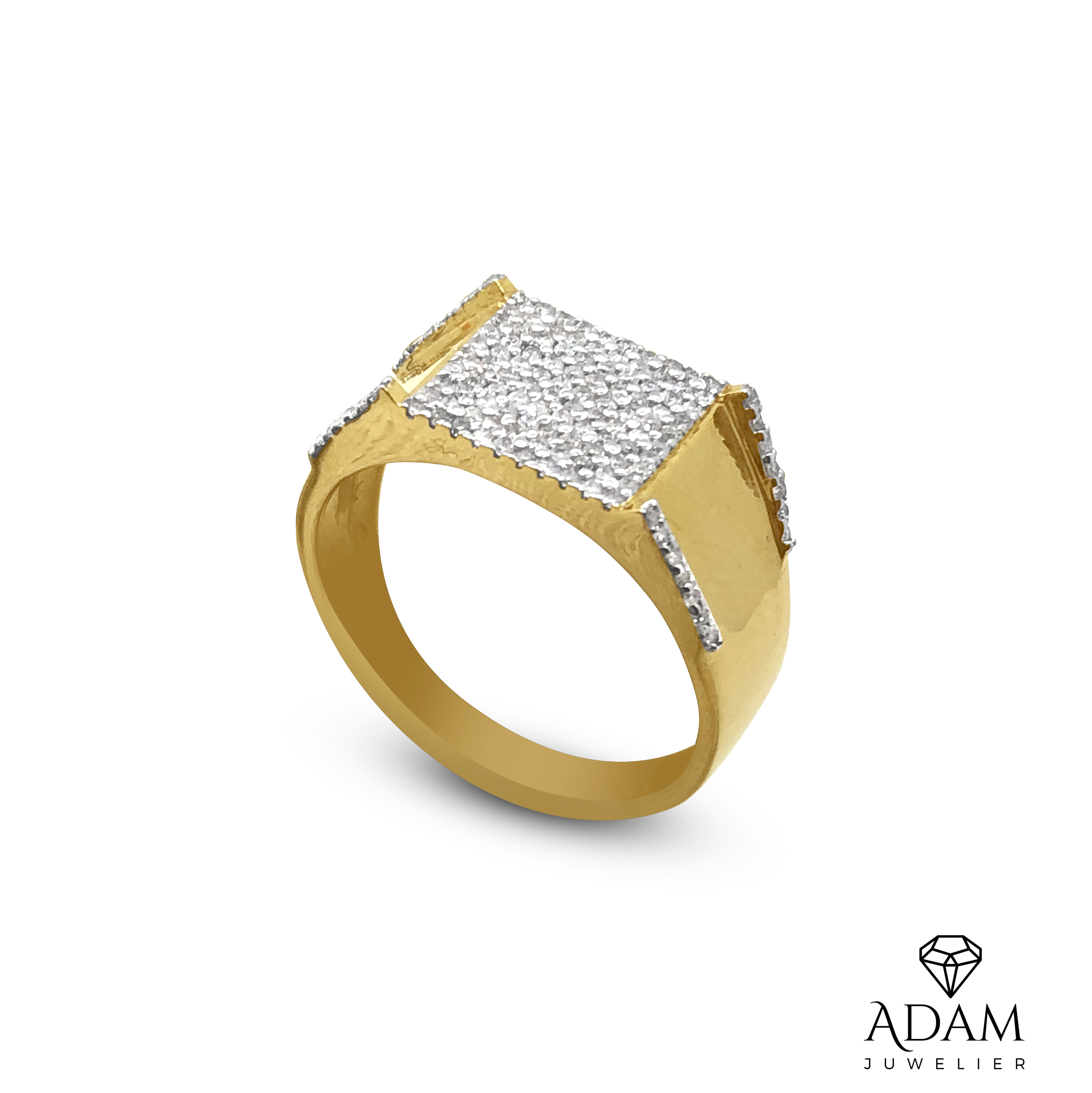 Diamant Ring Vierkant – Adam Juwelier