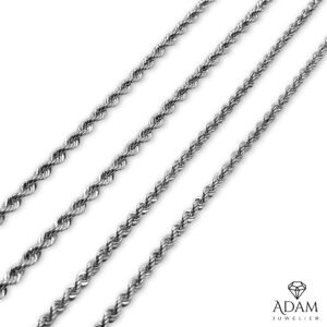 14KT Witgoud Rope Chains